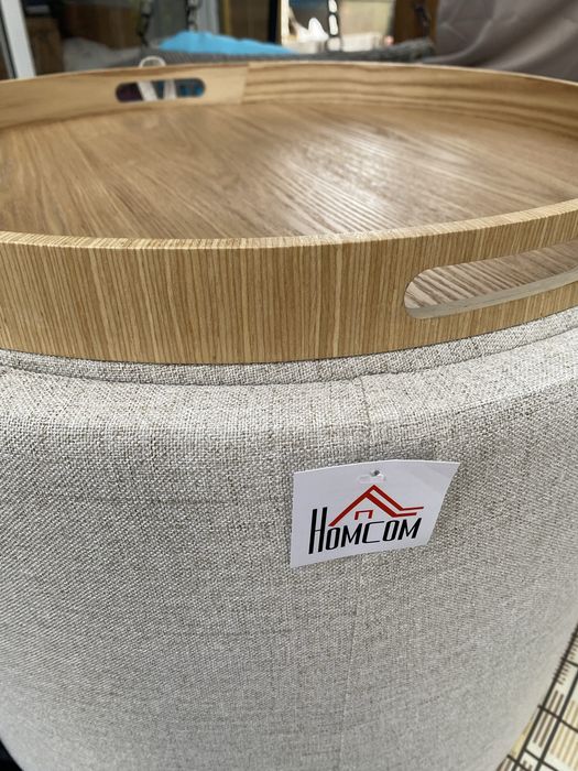 Кръгла табуретка/маса HOMCOM