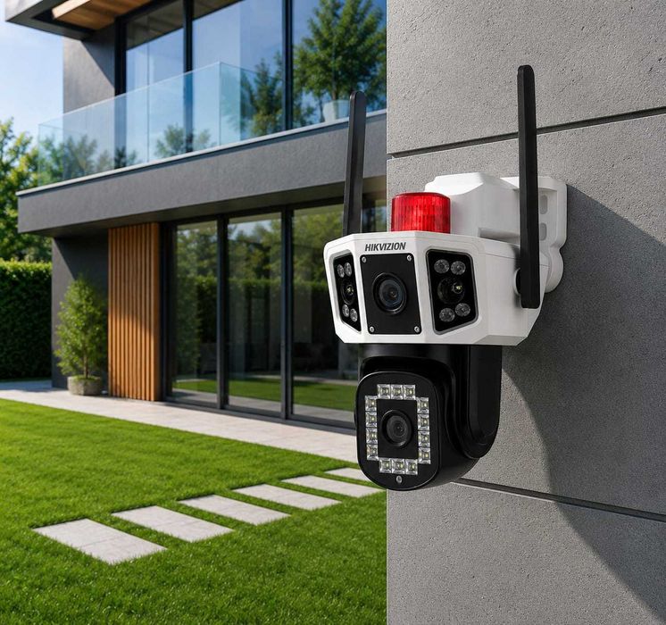 Поворотная IP Wi-Fi камера c микрофоном и картой памяти