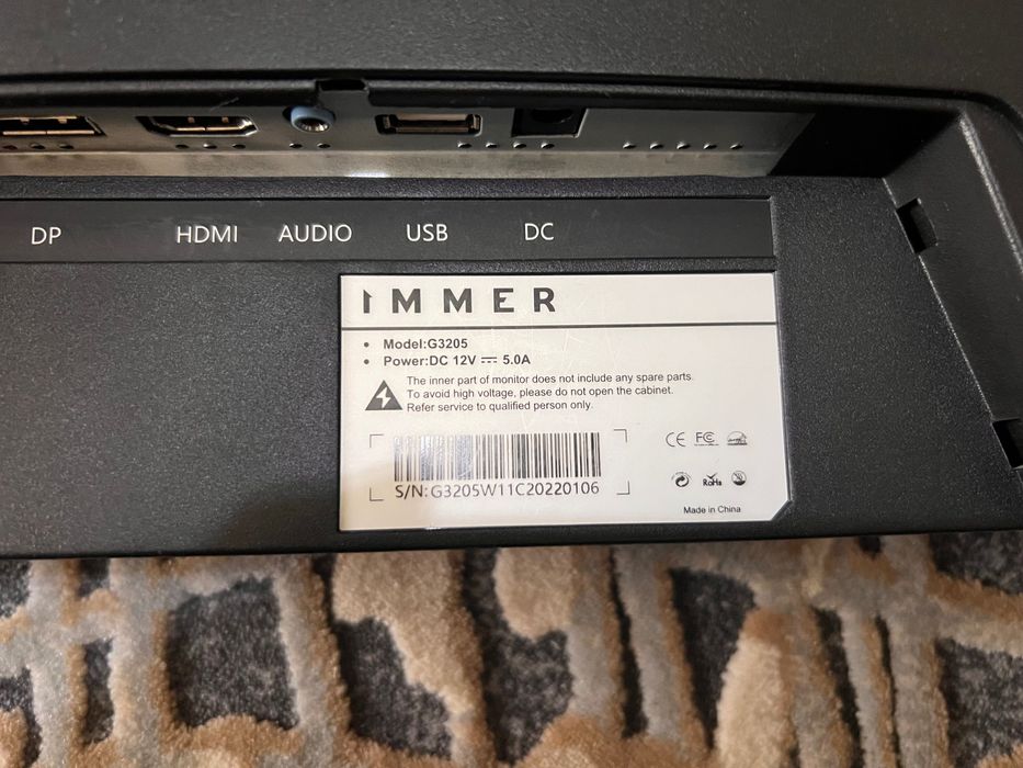 Игровой монитор IMMER G3205 | 120 Гц