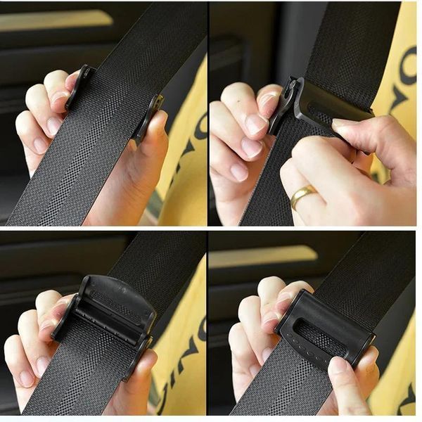 Ограничител щипка за колан на автомобил 2бр. / № 2418