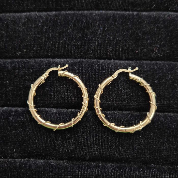 ( B31850.1 / Ag28 Doi Baieti ) Cercei Aur 14K - 5.17 grame / 2326 lei