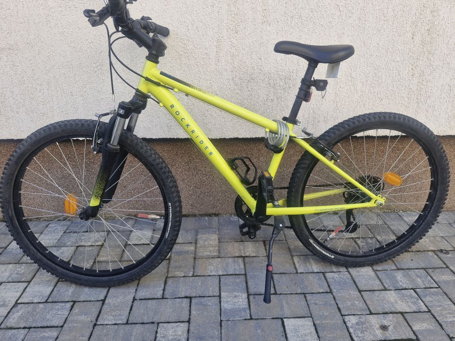 Vand Bicicletă Rockrider MTB ST 500 24" galben copii 135-150 cm