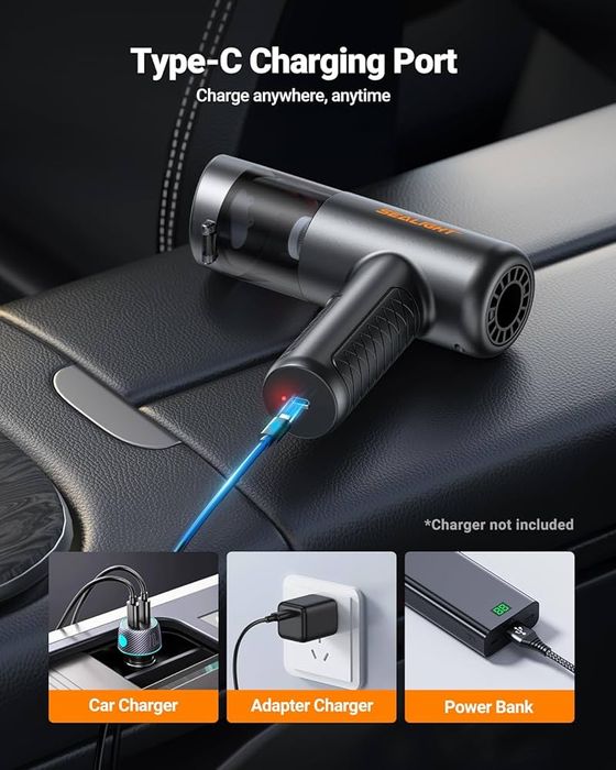 “SEALIGHT” VS02 преносима безжична автомобилна прахосмукачка