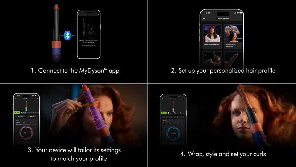 Мультистайлер и фен Dyson Airwrap id в цвете красный Red velvet NEW