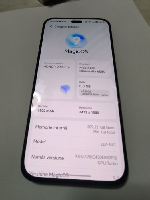 Honor 200 lite-8 GB ram- cutie