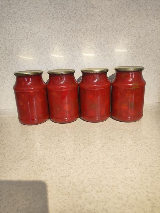 ЛЕЧО  из сладкого перца и помидор.