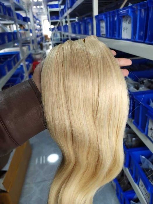 ТОП реми екстеншъни - естествена коса, равномерна плътност, 52/57/62см