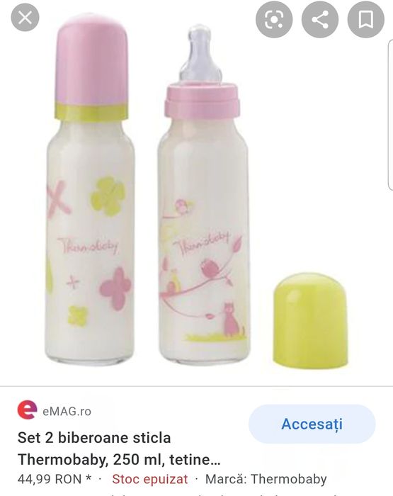 2 biberoane Thermobaby