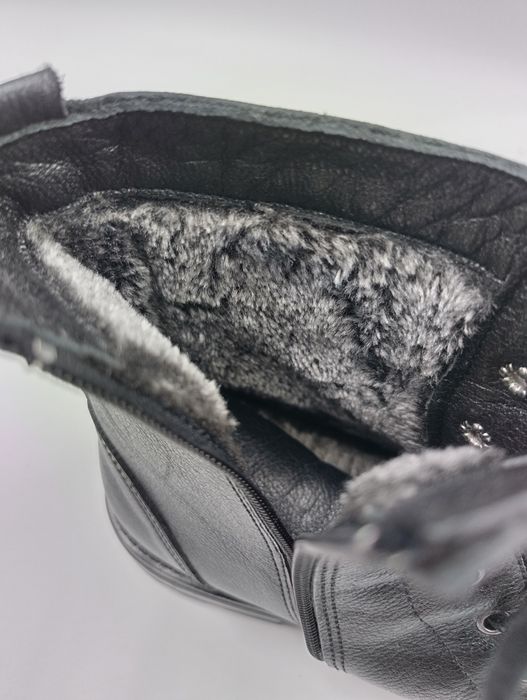 Мъжки зимни боти от естествена кожа