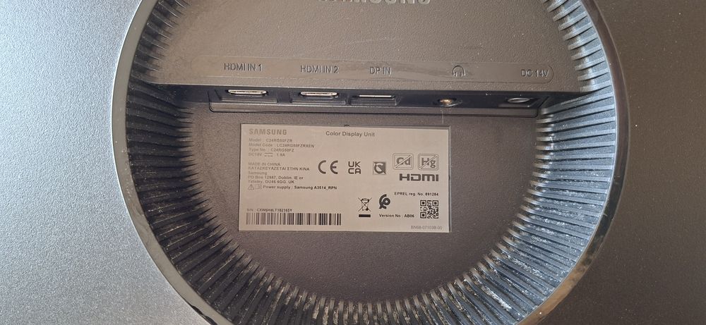 Monitor  curbat Samsung led 23.5 inch