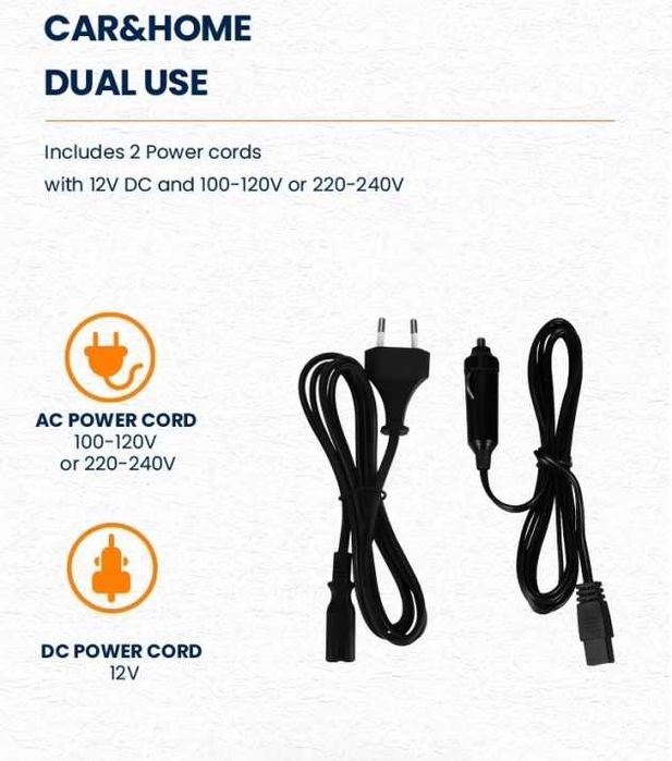 Електрическа хладилна кутия 24L със затопляне за автомобил, 12V 220V