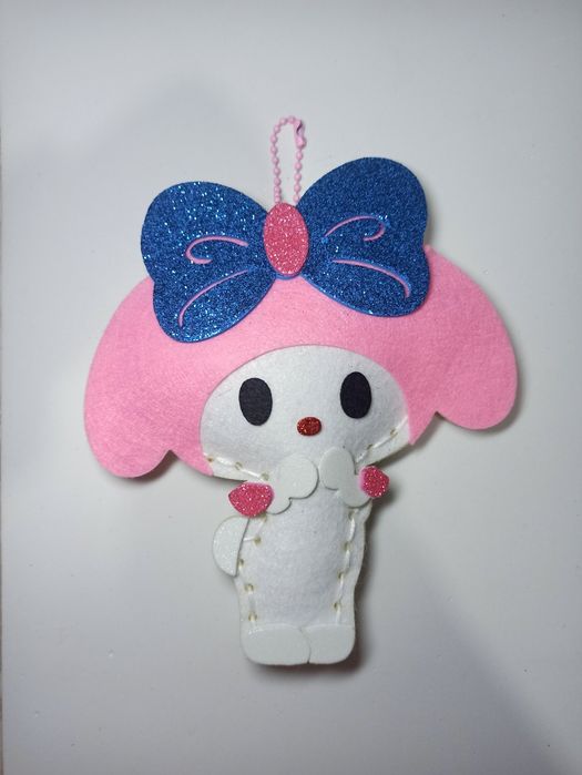 Мягкая игрушка брелок Cinnamoroll Куроми Мелоди из фетра.