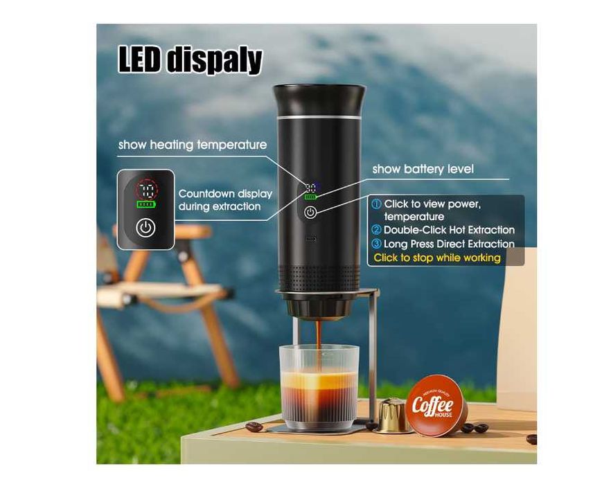 Преносима еспресо кафемашина Haodi 3-в-1 Нова Nespresso Dolce Gusto