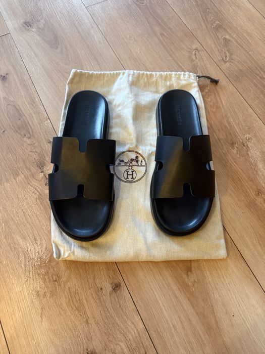 Papuci barbatesti nr. 43 - Hermes - piele naturala