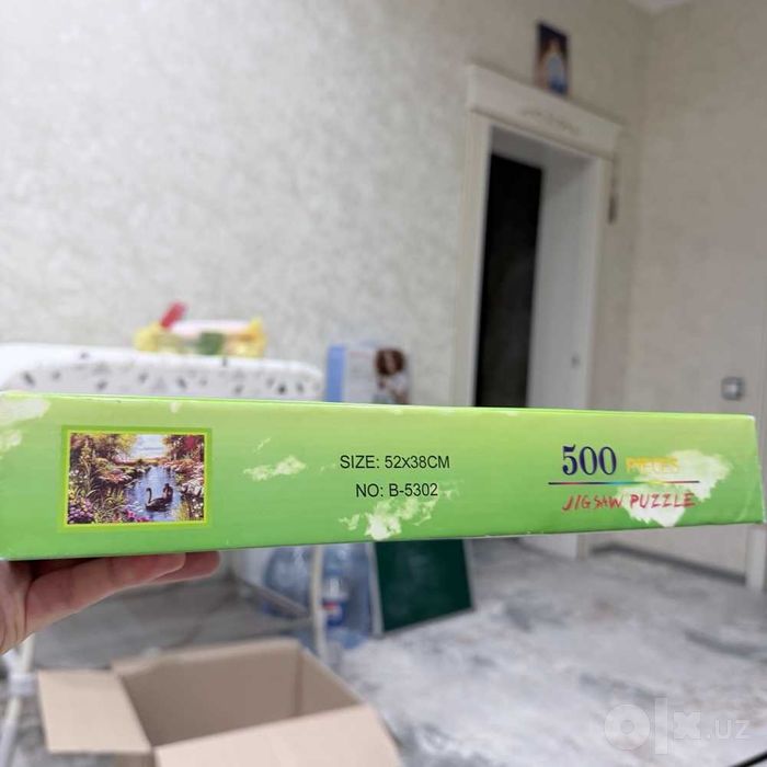Пазлы 1000 деталей и 500 деталей (Лошади, Лебеди)