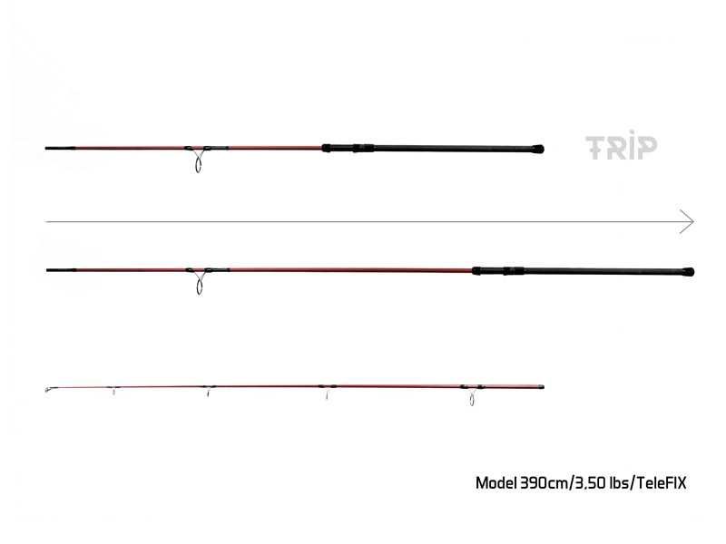 Lanseta Etna E3 Trip Telefix 3,60 M/3,25 Lbs. set x 4 buc. - Delphin