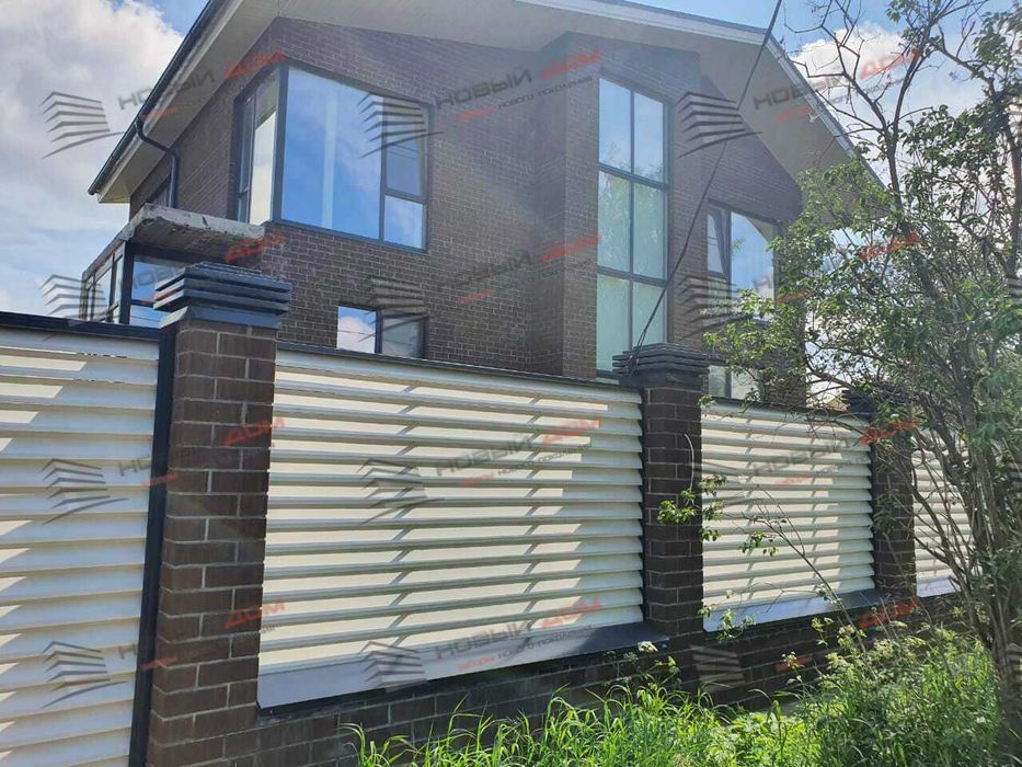 Забор жалюзи горизонтальный