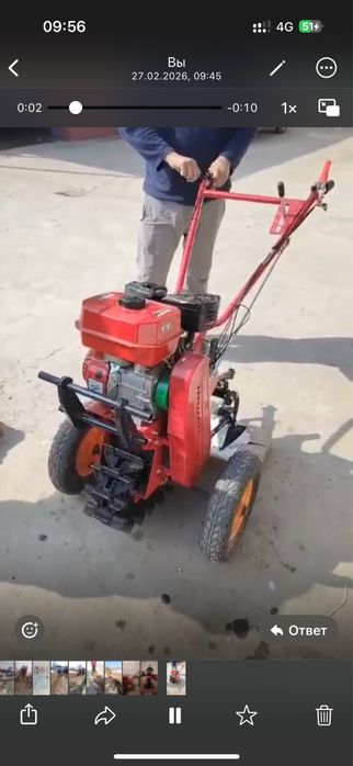 Мотоблок гусиничный