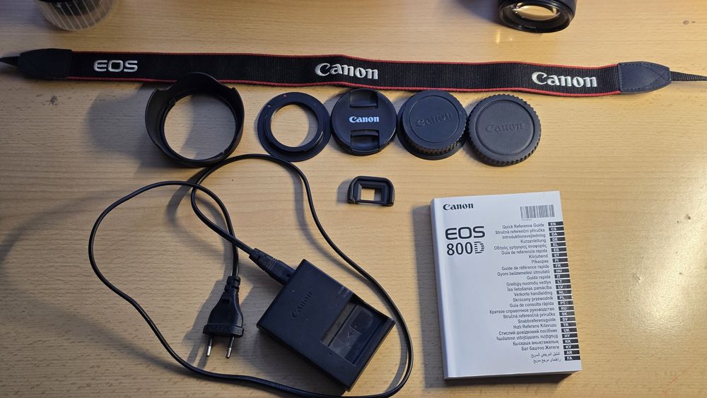 Фотоапарат Canon eos800d пълна комплектация.