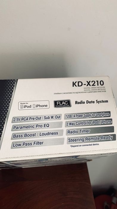 JVC KD-X210 - Radio auto USB/AUX/FLAC