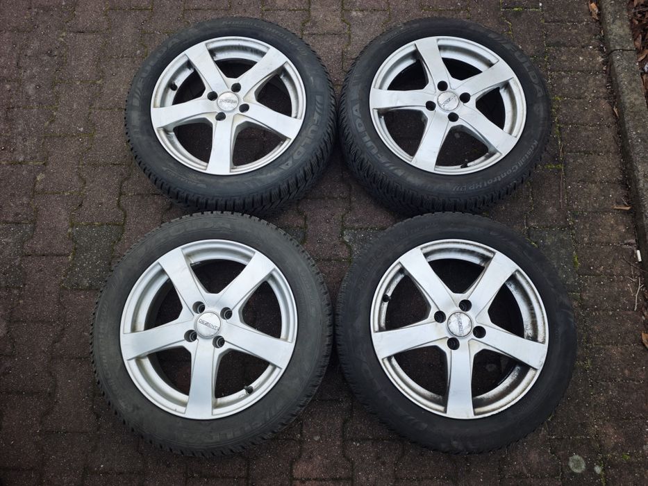 Jante aliaj Dacia/Renault 4x100,6jx16,ET38 cu anv iarna 195/55/16, 8mm