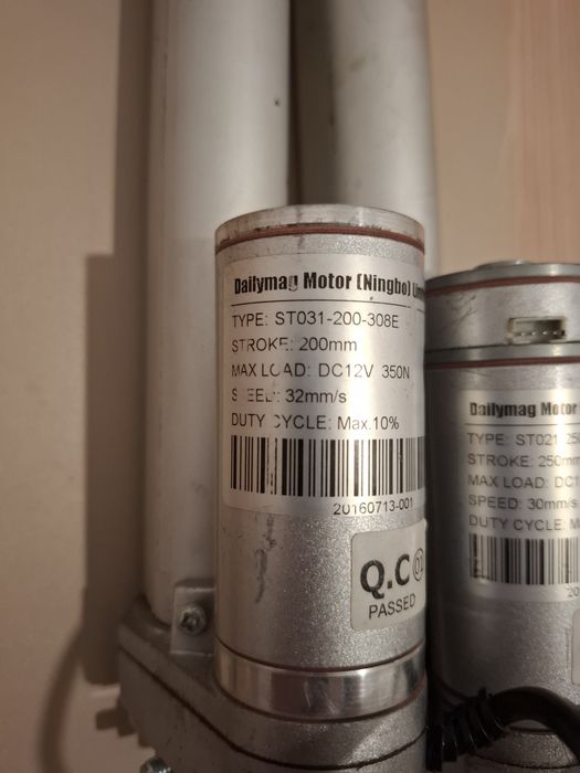 Actuator liniar  capace cămine mobila   250N 350N