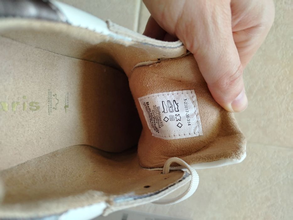 Страхотни дамски сникърси Tamaris – естествена кожа и велур