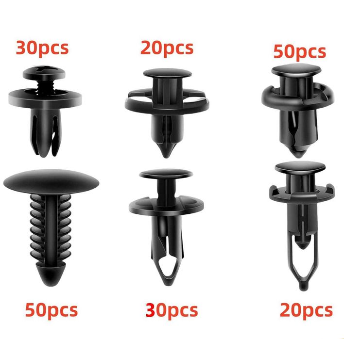 Set 200 butoni-clipsuri pentru auto, noi, sigilate