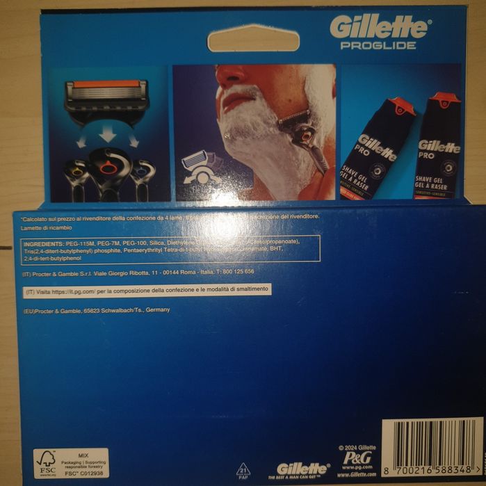 Set 8 rezerve Gillette Proglide sigilat