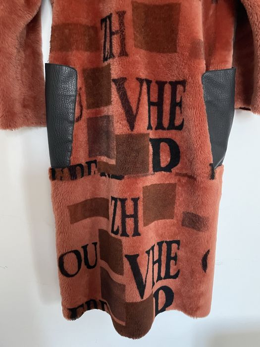 Дубленка оранжевая