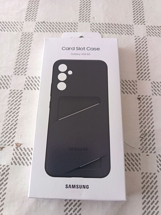 Husa originala Samsung Galaxy A34 5G , NOUA sigilata , negru sau transparent