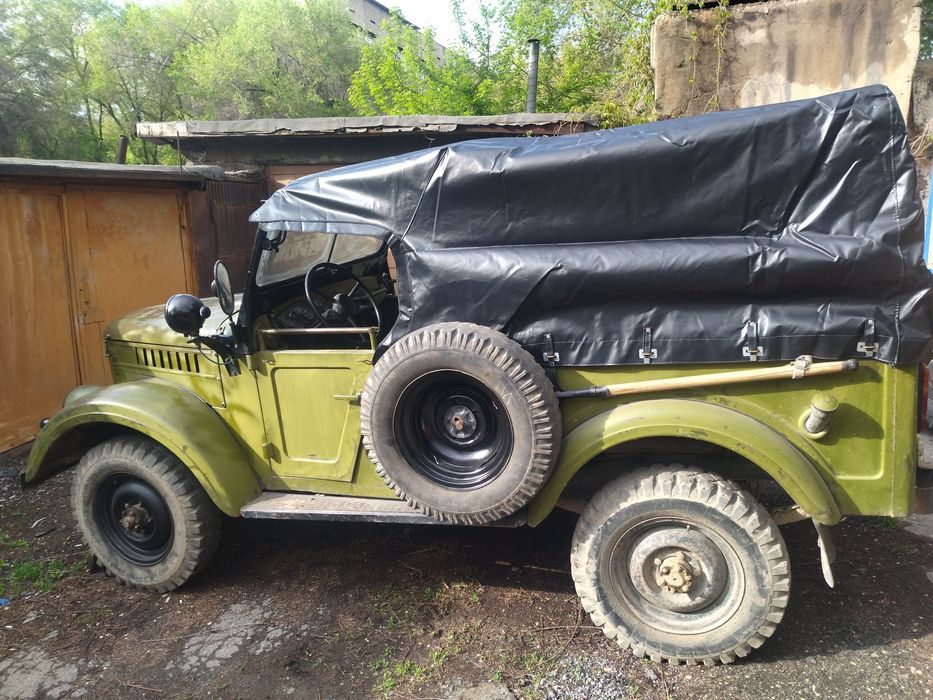 Газ 69 кабриолет на полном ходу