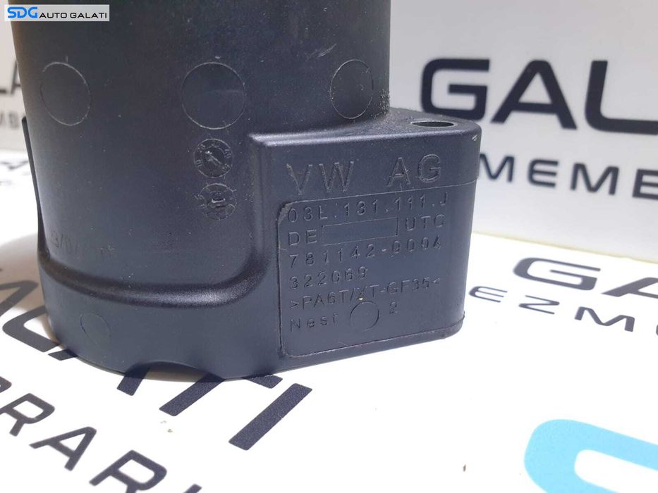 Tubulatura Conducta Teava Admisie Aer Turbo Turbina Turbosuflanta Volkswagen Polo 6R 1.2 TDI CFWA 2010 - 2018 Cod 03L131111J [D0156]