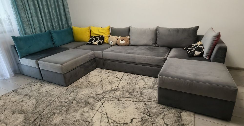 Colțar modular Robert, 7 piese – Samobi