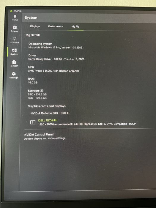 Vand PC de gaming cu 1070ti 16GB RAM Ryzen 5 5600G