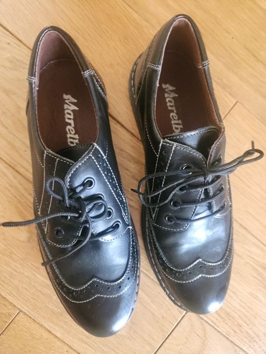 Pantofi de piele nr 35 Marelbo, baieti