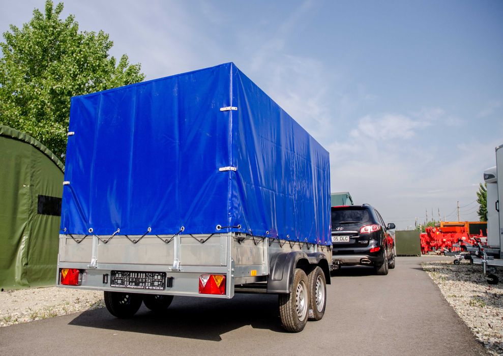 Remorca Repo 750 kg ,Apicola,Auto,cu prelata ,noua