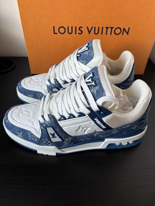 #EDITIE LIMITATĂ# Louis Vuitton LV Trainers Blue Verificare Colet