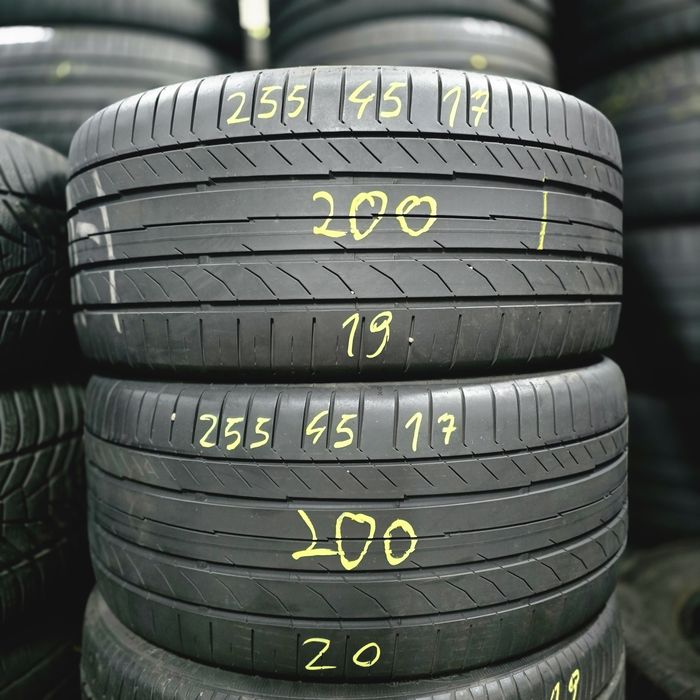 2x 255/45/17 VARA CONTINENTAL 2019 Stare excelentă