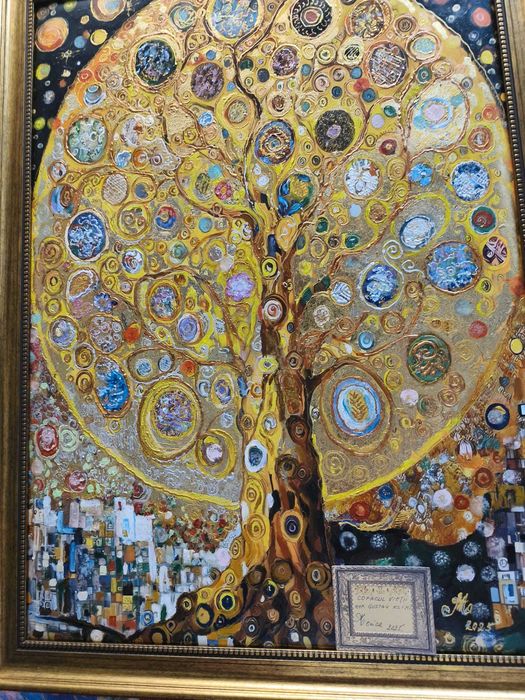 Tablouri si picturi handmade cu foita de aur-decoratiuni