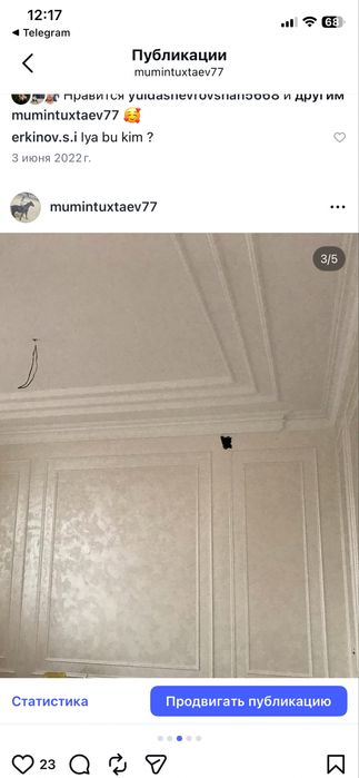 Malyarka hizmatlari tez va ishonchli toshkenli ustala
