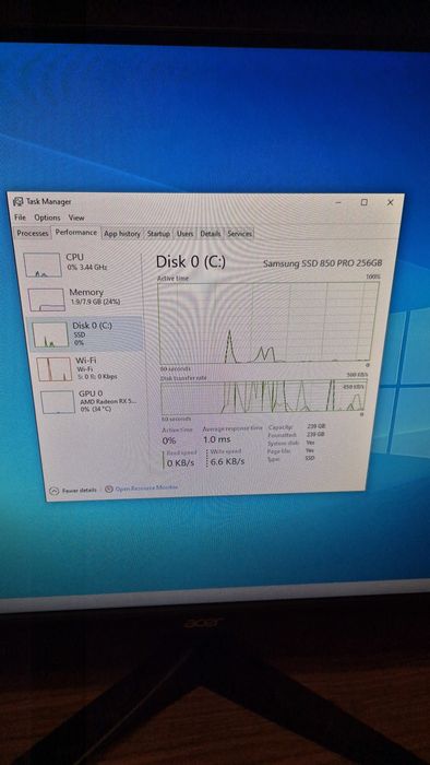Desktop PC DELL Inspiron 660S i7 3770  , 8 gb RAM , SSD 256 gb , placa video RX 550 4gb Gddr5 ,
