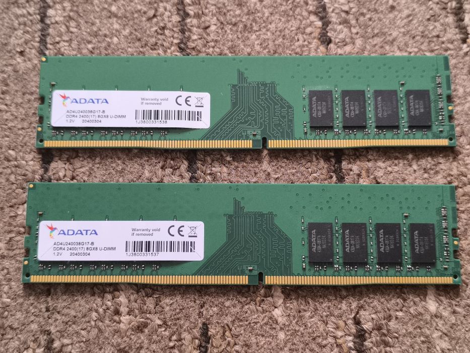 2x ADATA 8GB DDR4‑2400 PC4‑19200