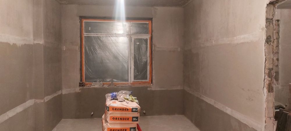 Штукатурка стен штукатурка под маяк выравнивание стен малярные работы