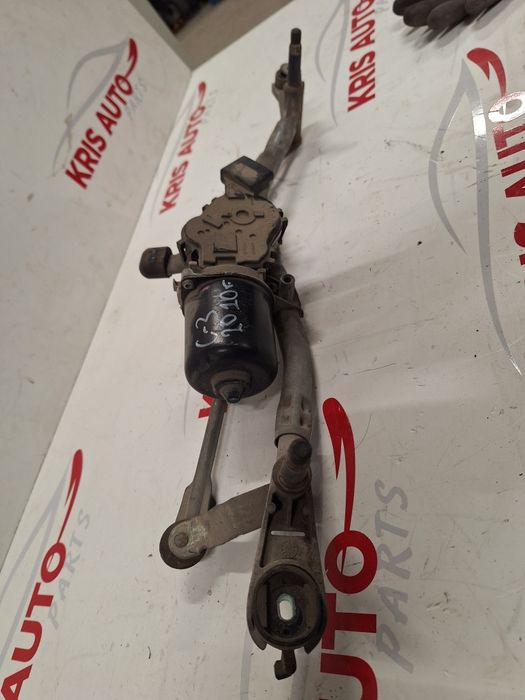 Моторче - механизъм предни чистачки Citroen C3 / Ситроен Ц3 2010г.