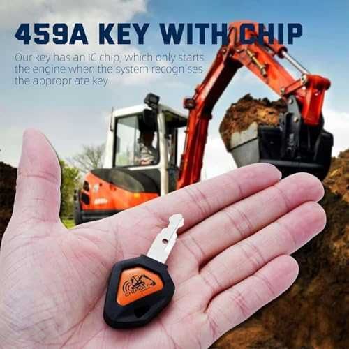 Нов Програмируем ключ Kubota 459A RC411-53933 RC461-53930 за мини багер