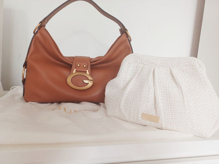 Сумка Guess, оригинал + новый клатч Guess в подарок