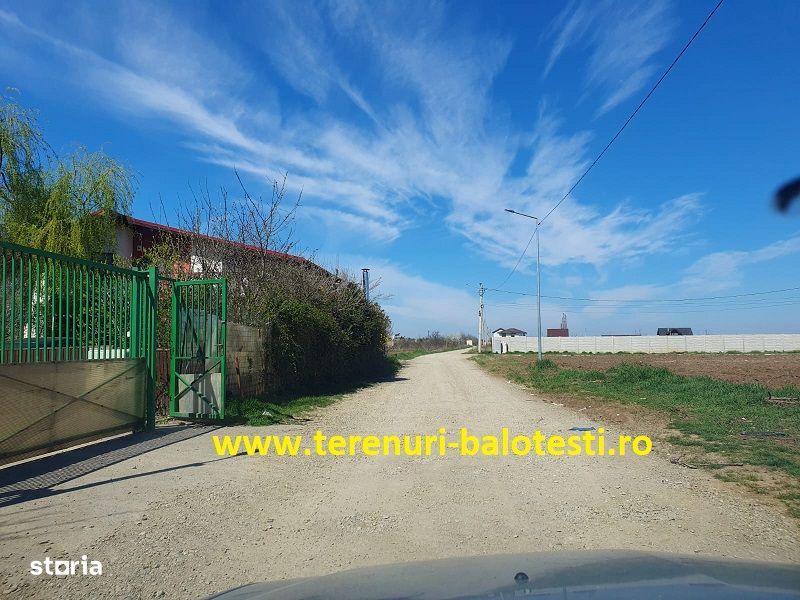 Teren Balotesti,550 mp,langa casa locuita,electricitate ,gaz-70 metri