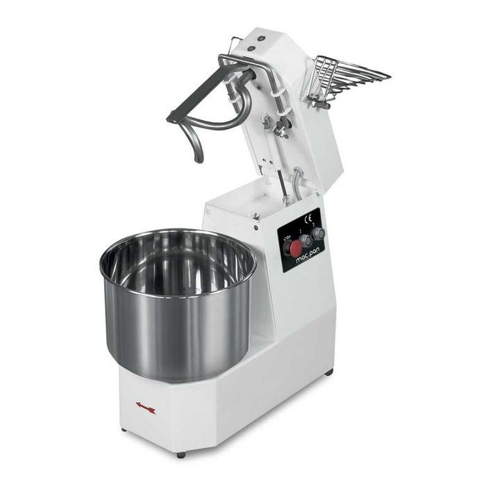 Професионална тестобъркачка с повдигаща глава и стоманена купа 7 литра