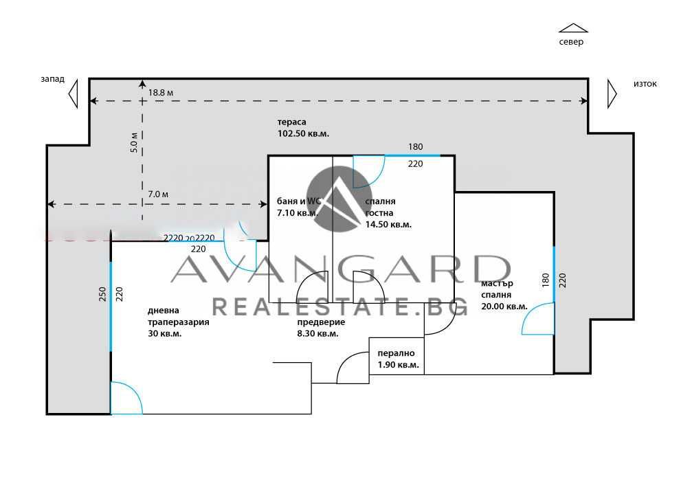 оф.24138 Тристаен пентхаус в сърцето на Смирненски